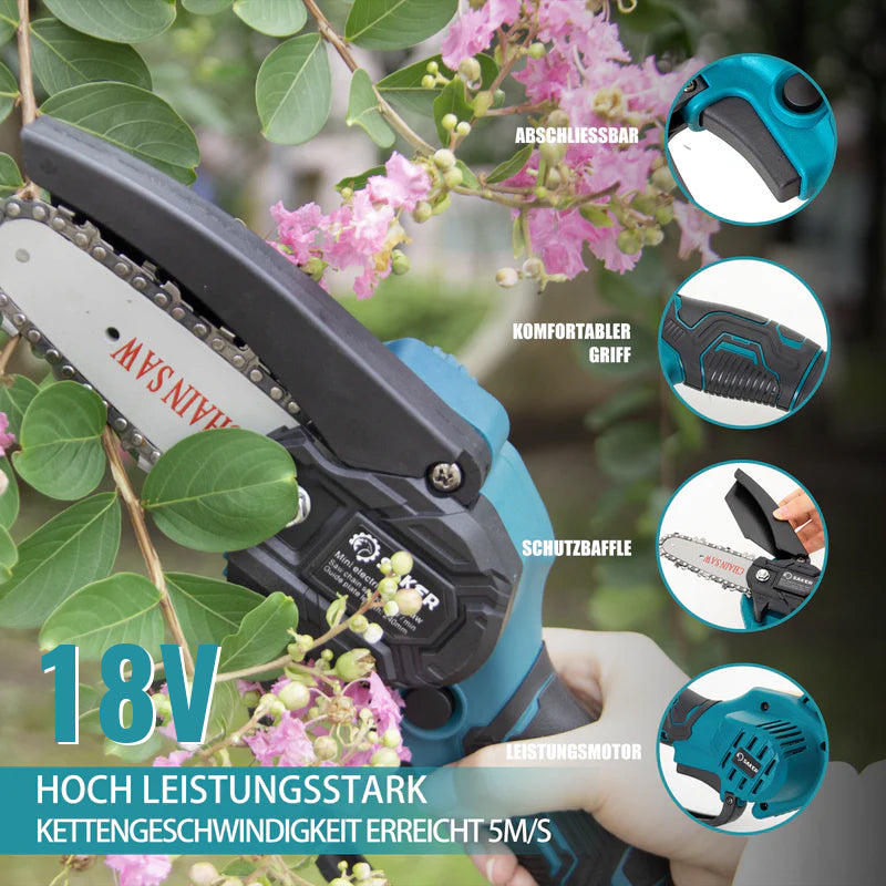 Saker® Mini-Kettensäge