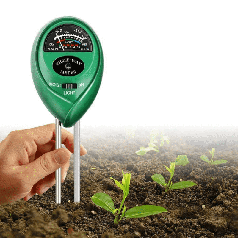 3-in-1-Bodentester-Kits mit Feuchtigkeit