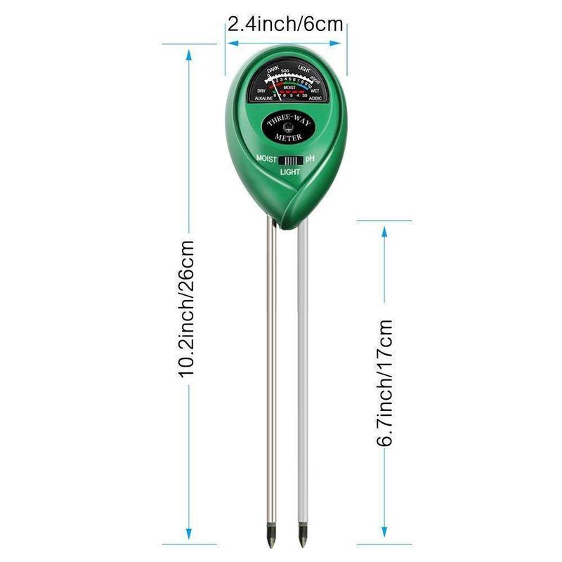 3-in-1-Bodentester-Kits mit Feuchtigkeit