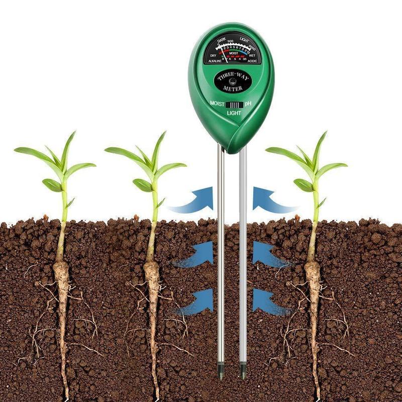 3-in-1-Bodentester-Kits mit Feuchtigkeit
