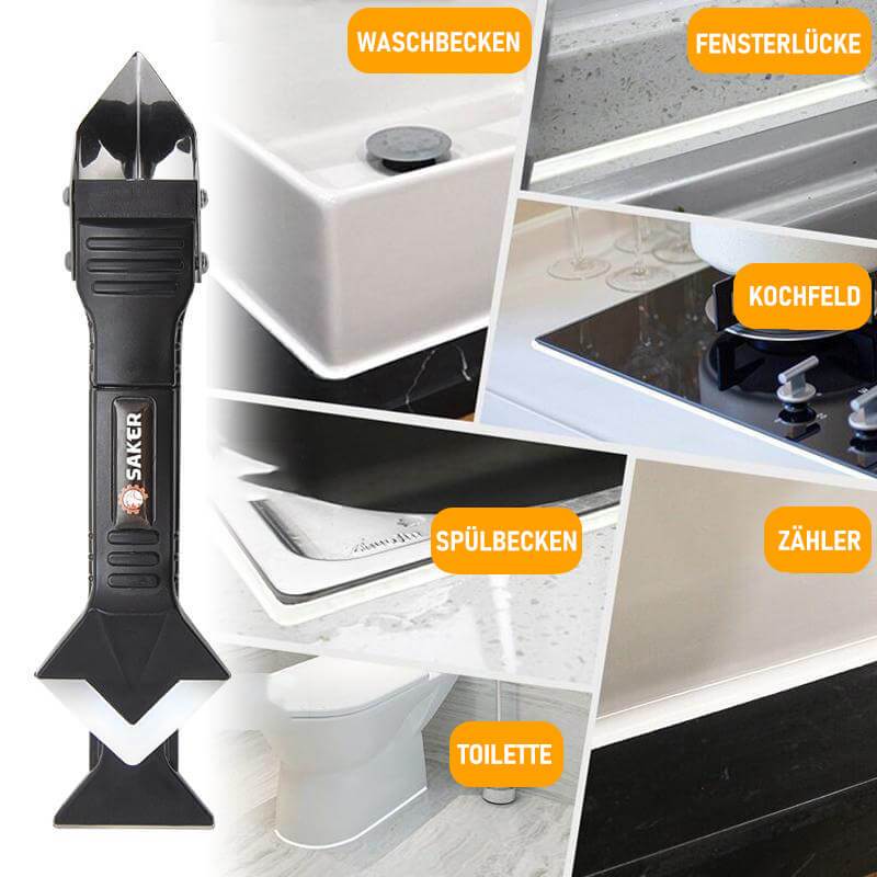Saker® 3-in-1 Silikonentferner und Silikon Fugenwerkzeug