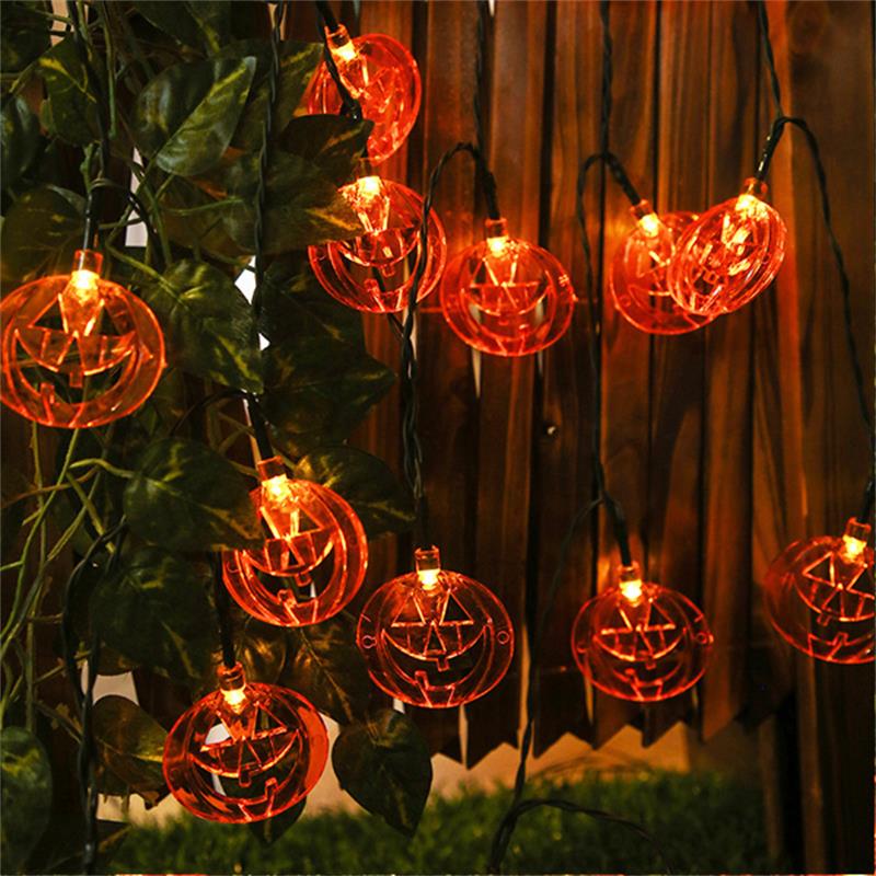 Halloween Platter Kürbis Lichterkette