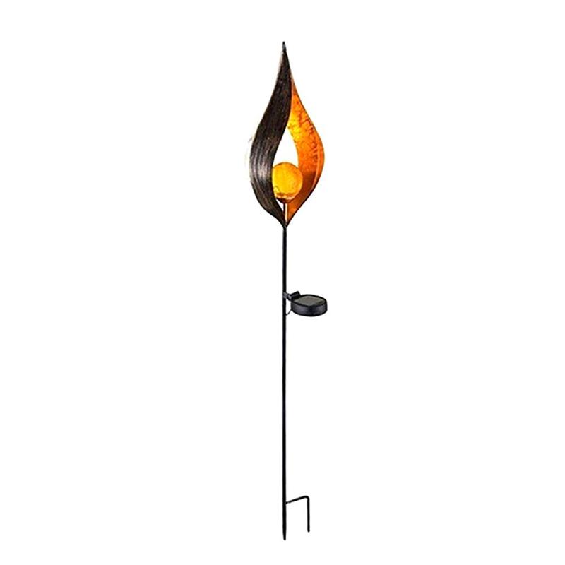 Solar LED Knistern Flamme Lampe