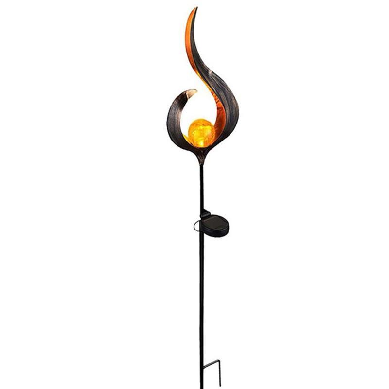 Solar LED Knistern Flamme Lampe