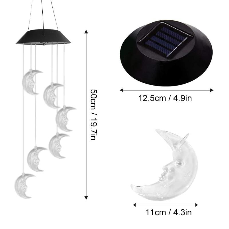 Solar Mond Windspiel Licht