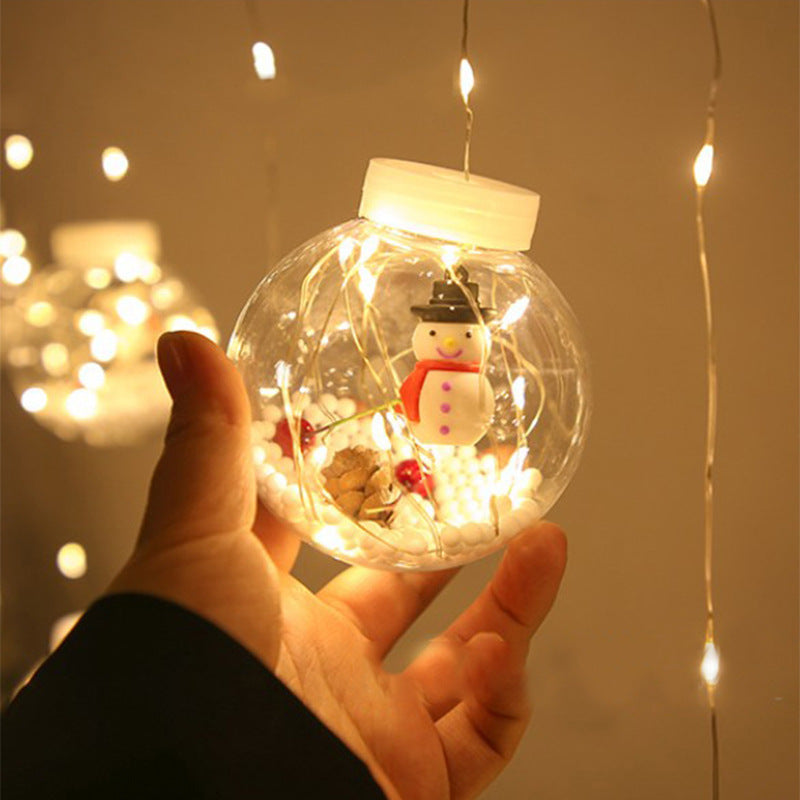 Weihnachten Vorhang Wunsch Ball Lichter