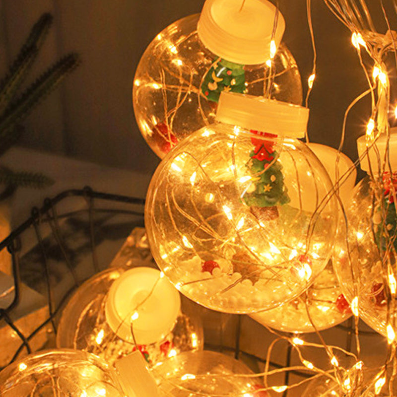Weihnachten Vorhang Wunsch Ball Lichter