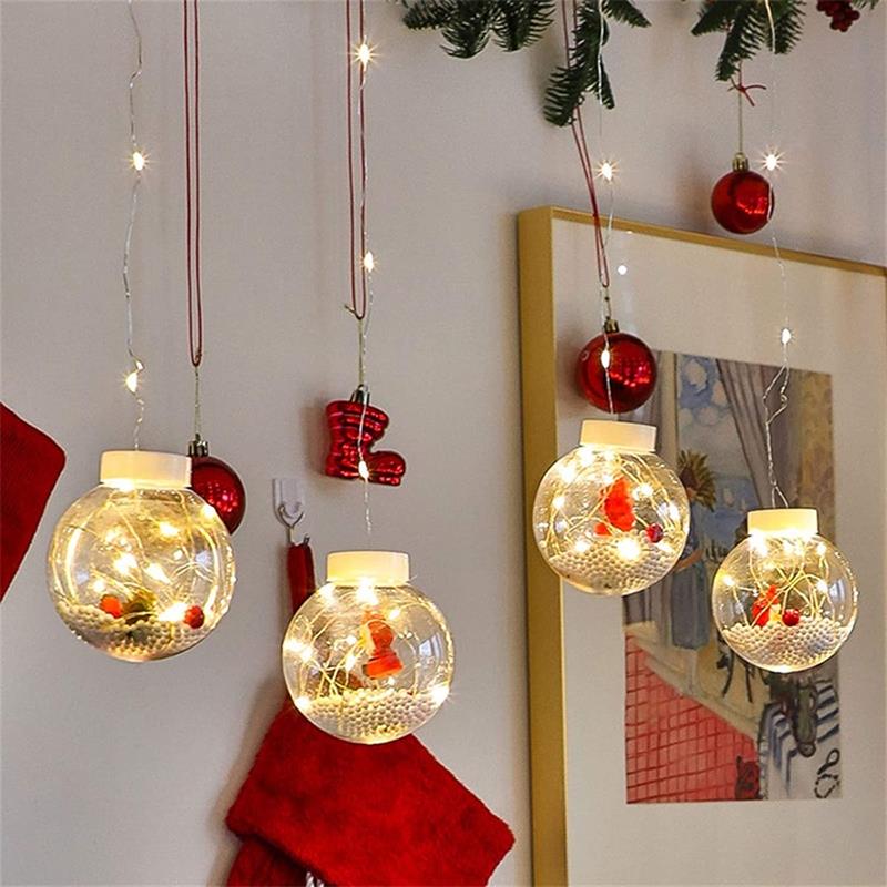 Weihnachten Vorhang Wunsch Ball Lichter
