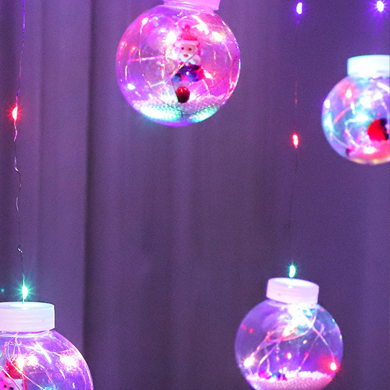 Weihnachten Vorhang Wunsch Ball Lichter