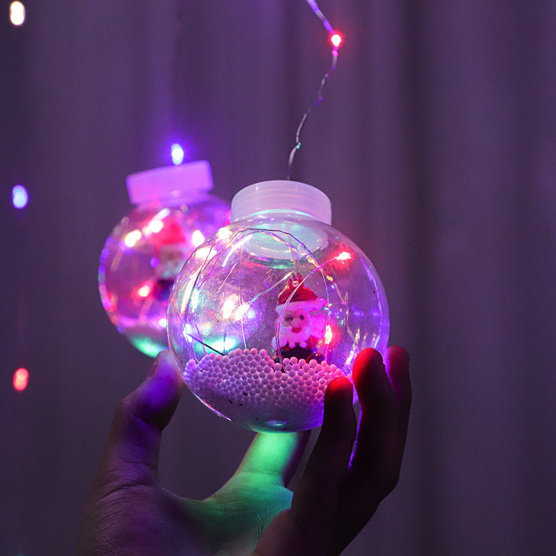 Weihnachten Vorhang Wunsch Ball Lichter