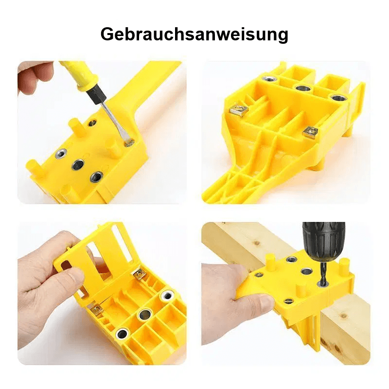 Saker® Universal Bohrschablone mit verstellbaren Bohrlochgrößen